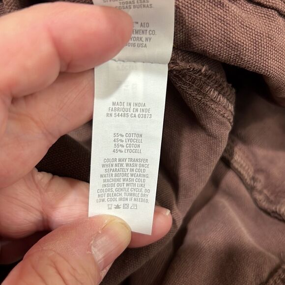 Aerie American Eagle AE Wander Shorts Dark Brown Find Happy Everywhere XXL. NWT - Picture 10 of 13